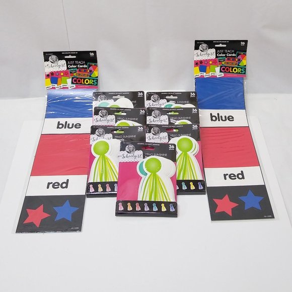 Schoolgirl Style Hello Sunshine Tassels Cut-Out Sets Just Teach Color Cards Sets - Picture 1 of 10